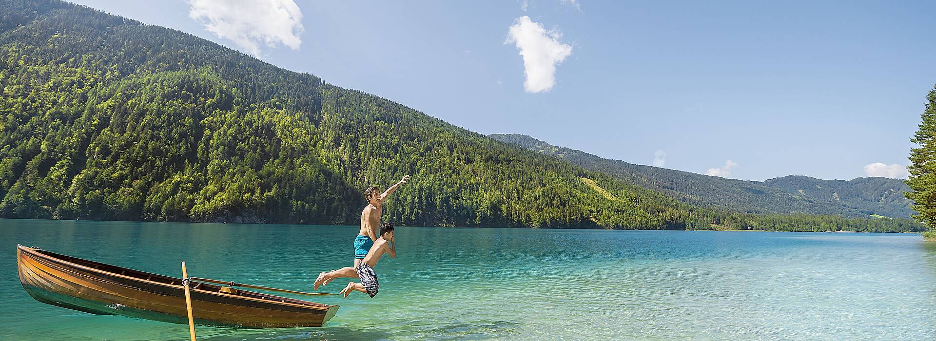 Badespaß am Weissensee